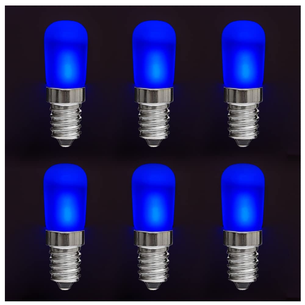 Amazon | 6個セット LED 電球 青 E26 PSE 密閉対応 ナツメ球 豆